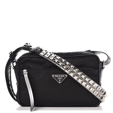 prada vela nylon studded shoulder bag|farfetch prada bag.